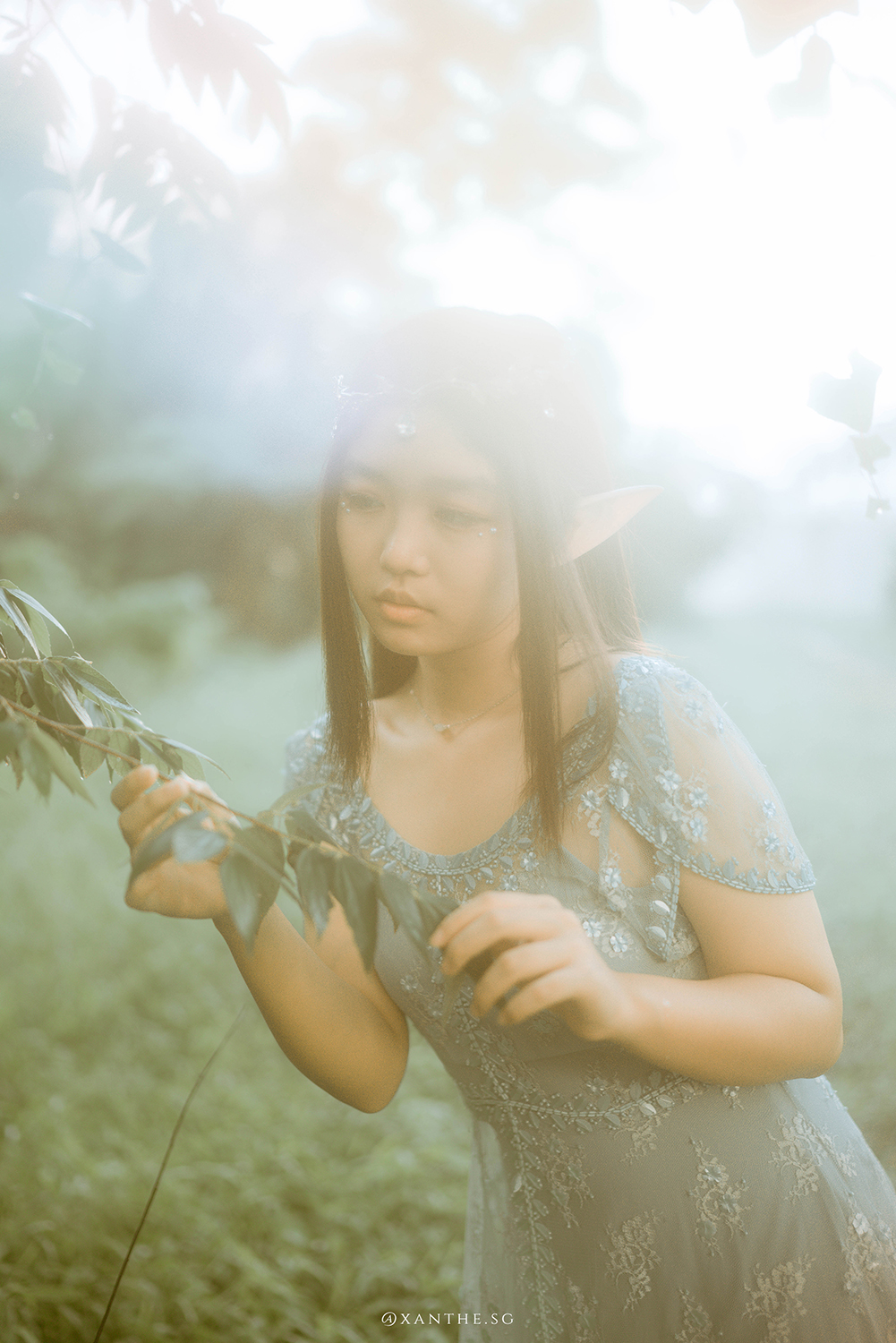 Dreamy golden hour elf photoshoot in Singapore.