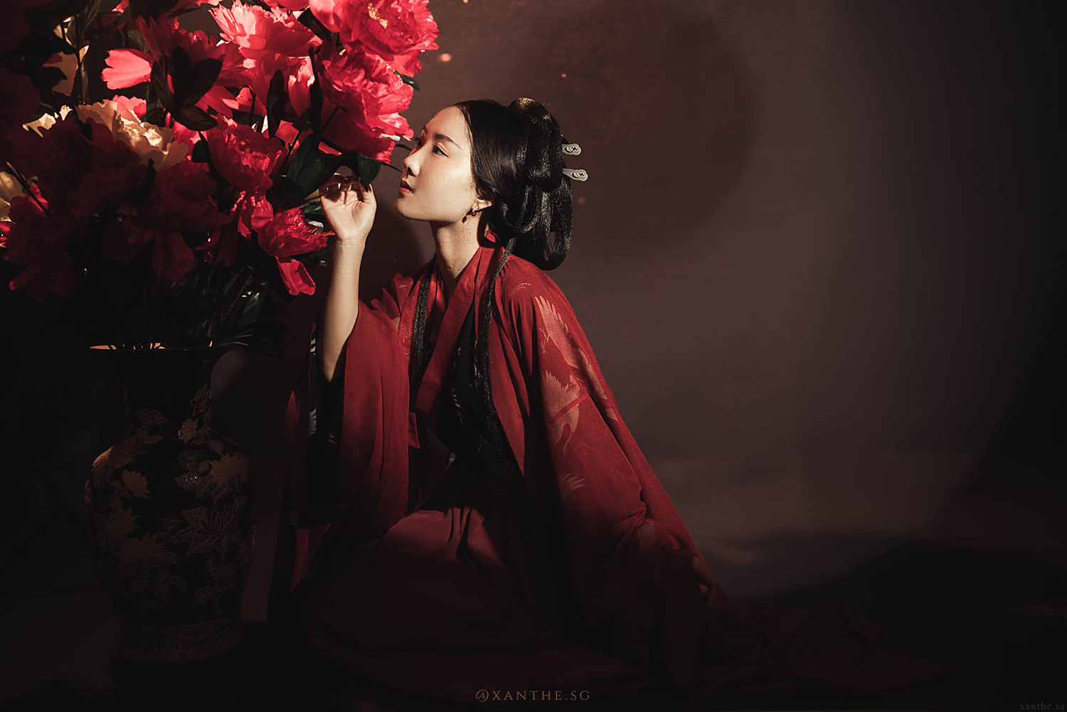 Oriental hanfu studio photoshoot in Singapore.
