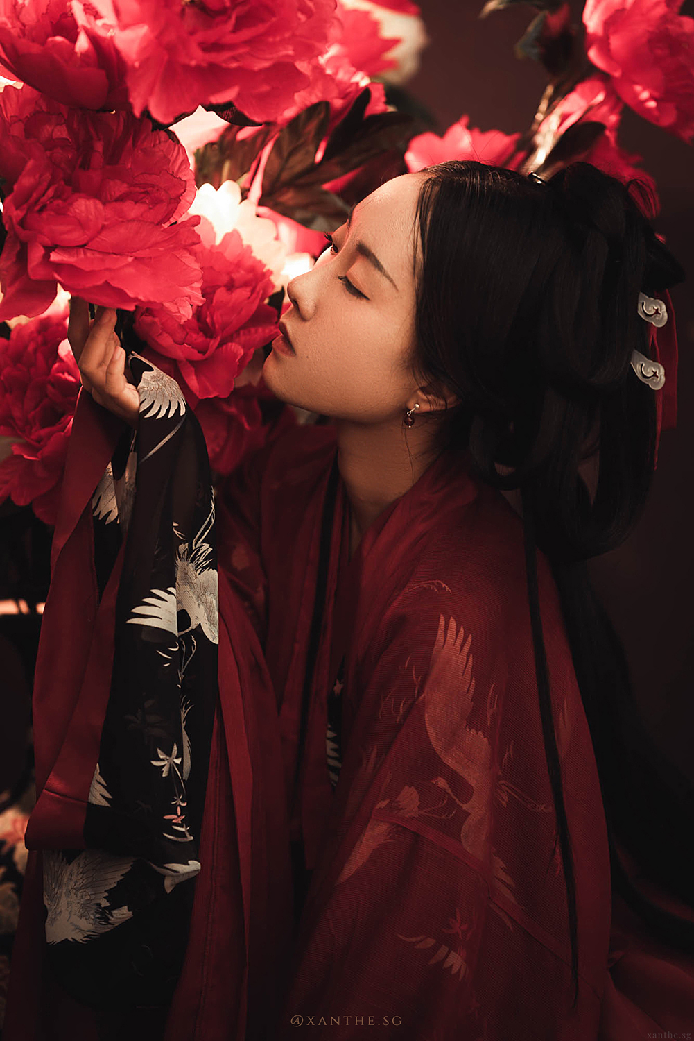Oriental hanfu studio photoshoot in Singapore.