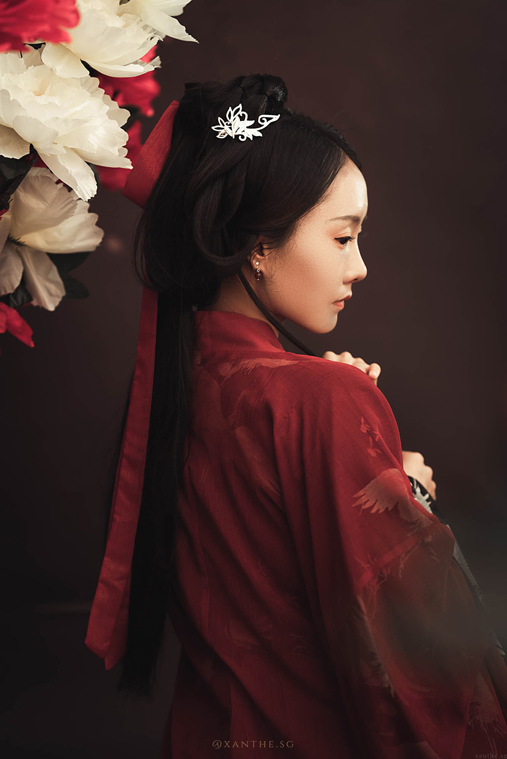 Oriental hanfu studio photoshoot in Singapore.