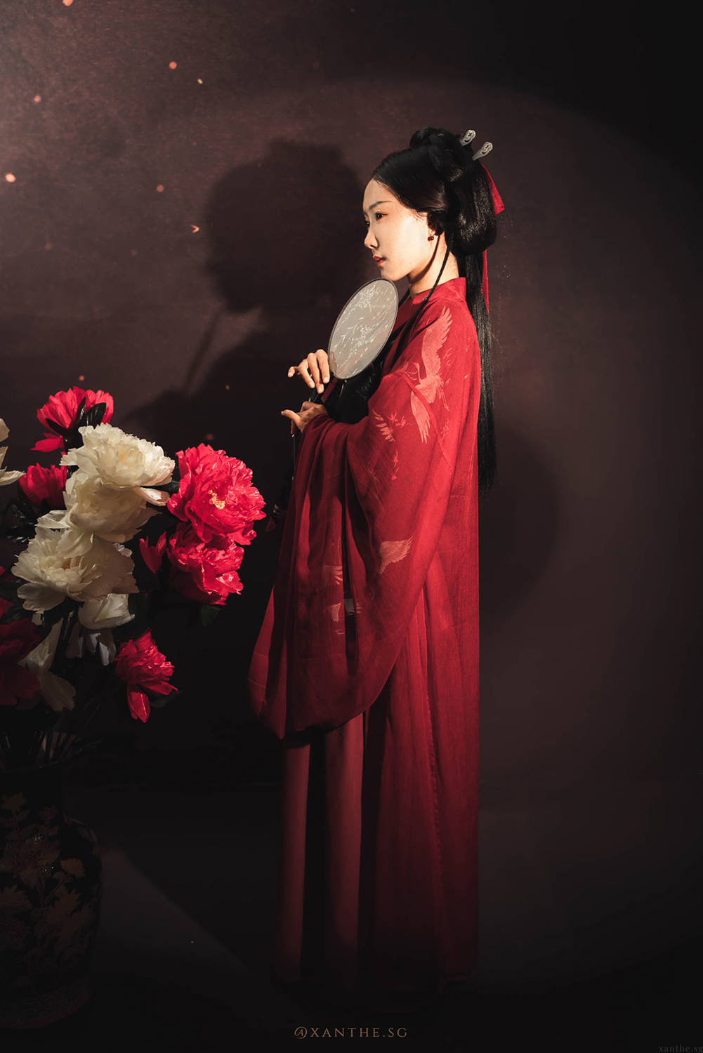 Oriental hanfu studio photoshoot in Singapore.