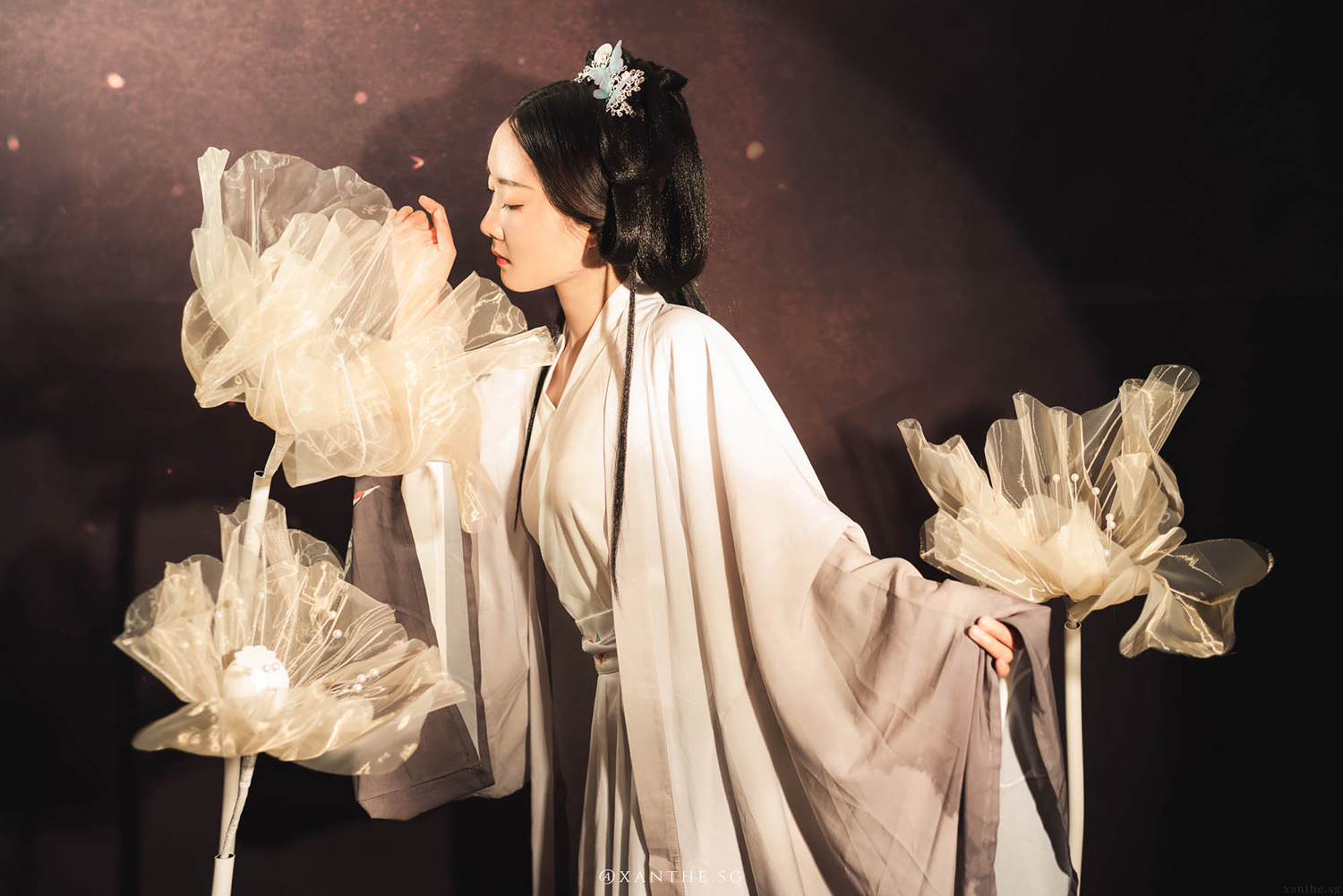 Oriental hanfu studio photoshoot in Singapore.