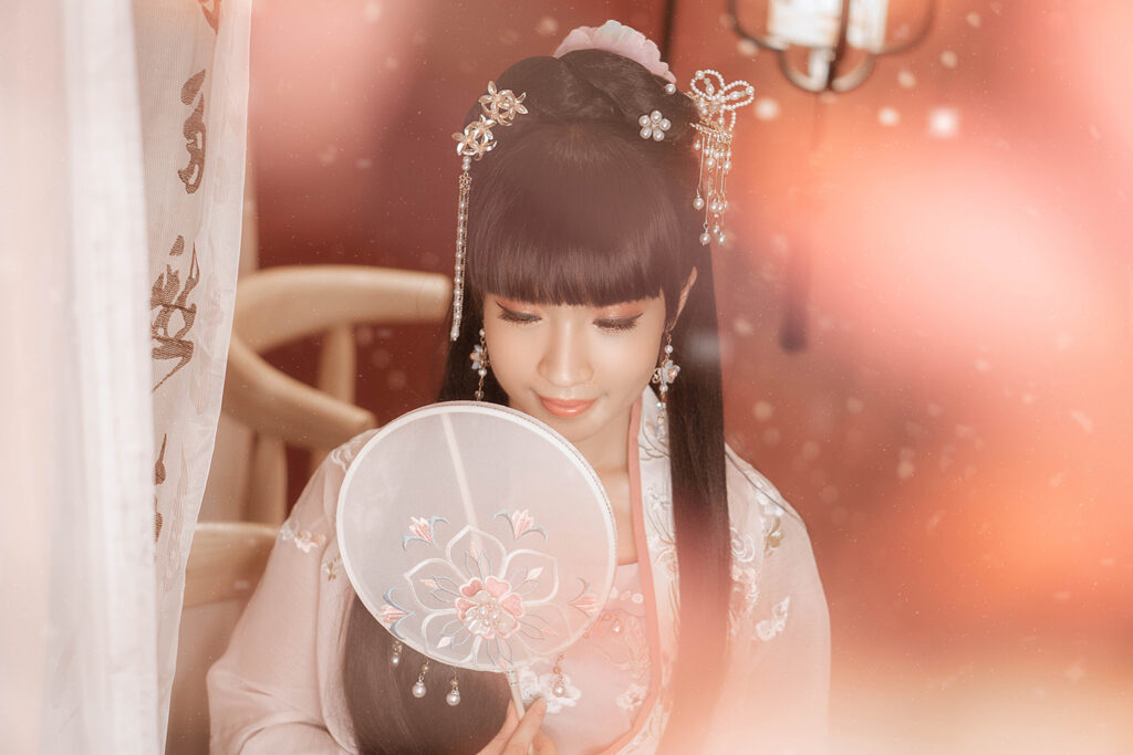 Dreamy hanfu studio photoshoot in Singapore.