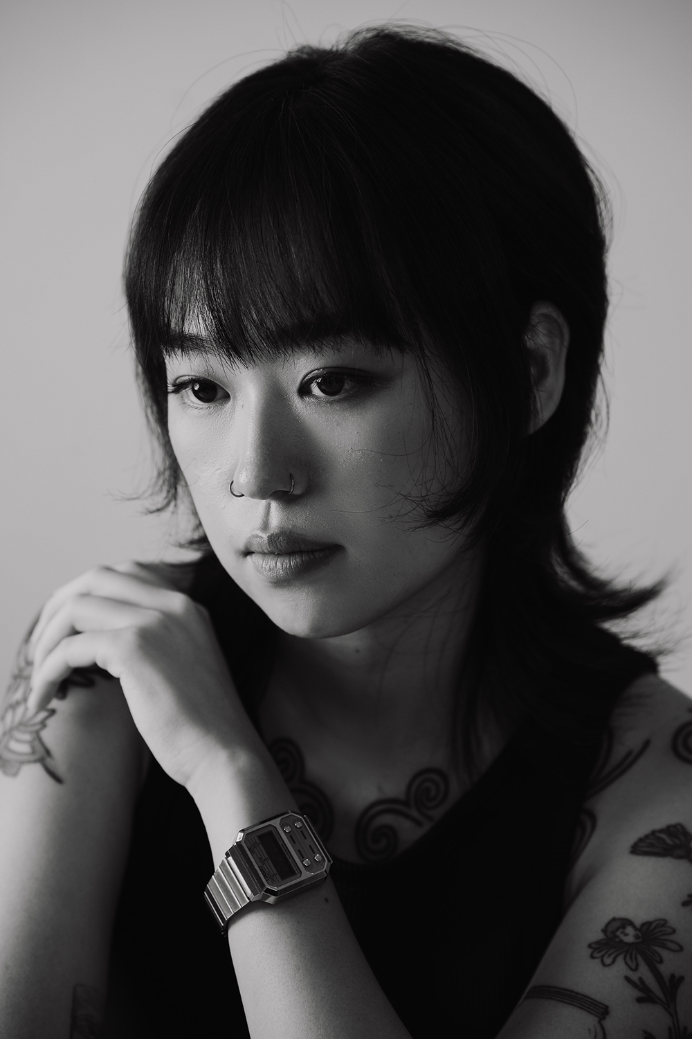 Editorial portrait studio photoshoot in Singapore.