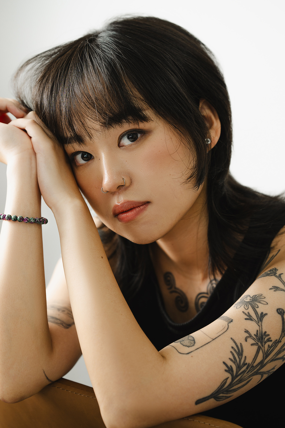 Editorial portrait studio photoshoot in Singapore.