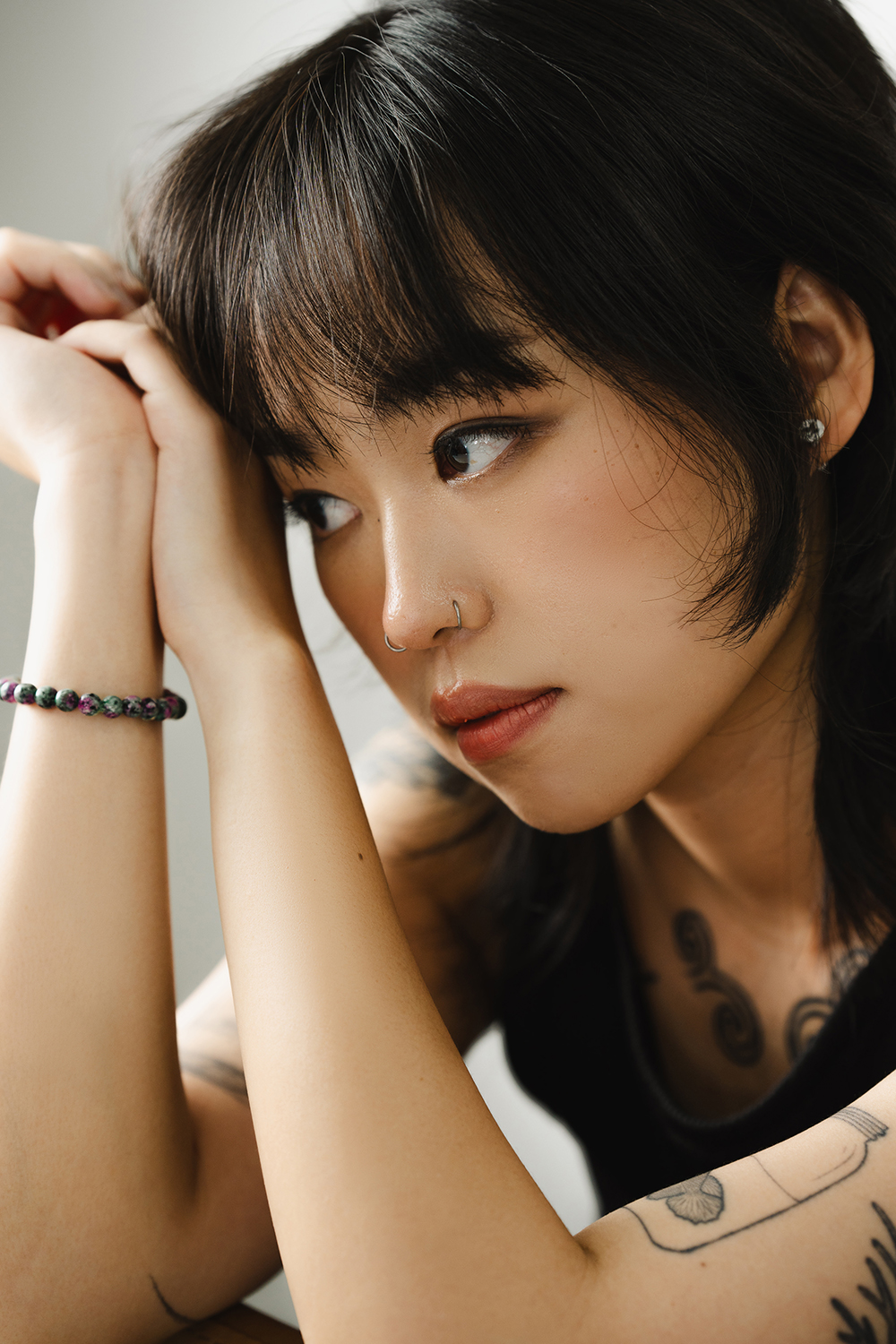 Editorial portrait studio photoshoot in Singapore.