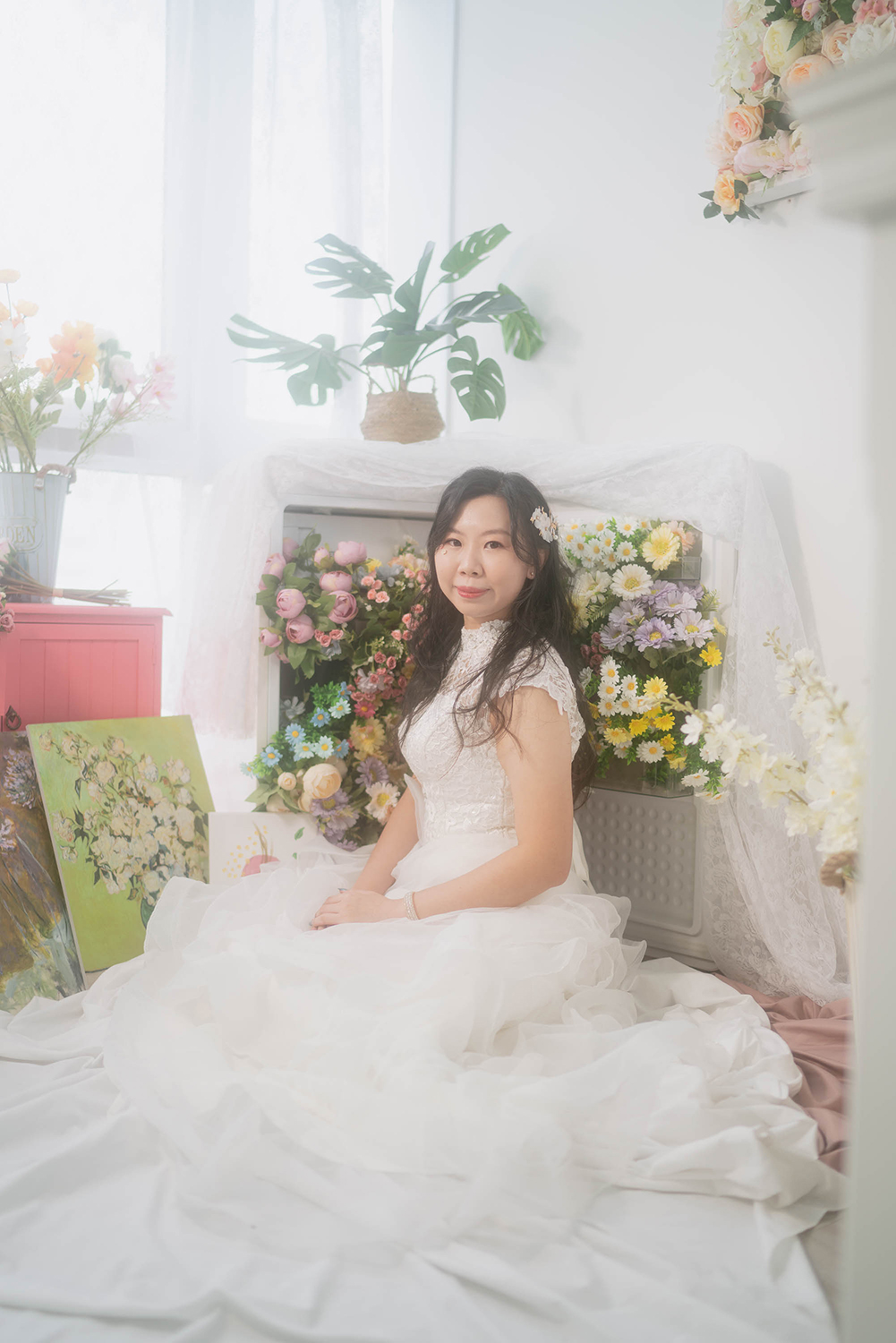 Whimsical portrait studio photography in Singapore.
