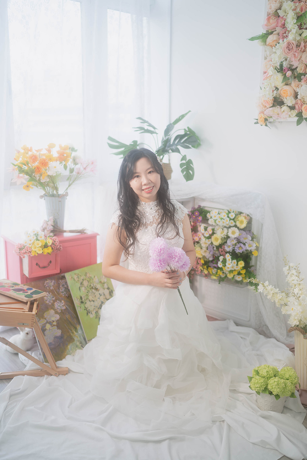 Whimsical portrait studio photography in Singapore.