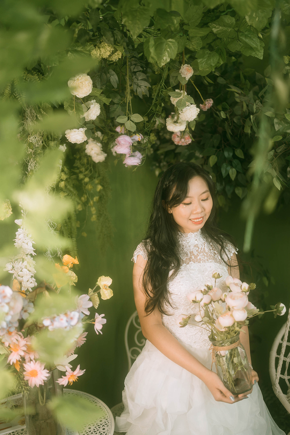 Whimsical portrait studio photography in Singapore.