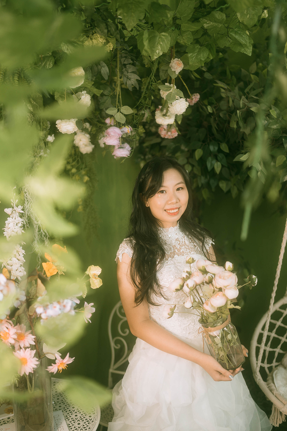 Whimsical portrait studio photography in Singapore.