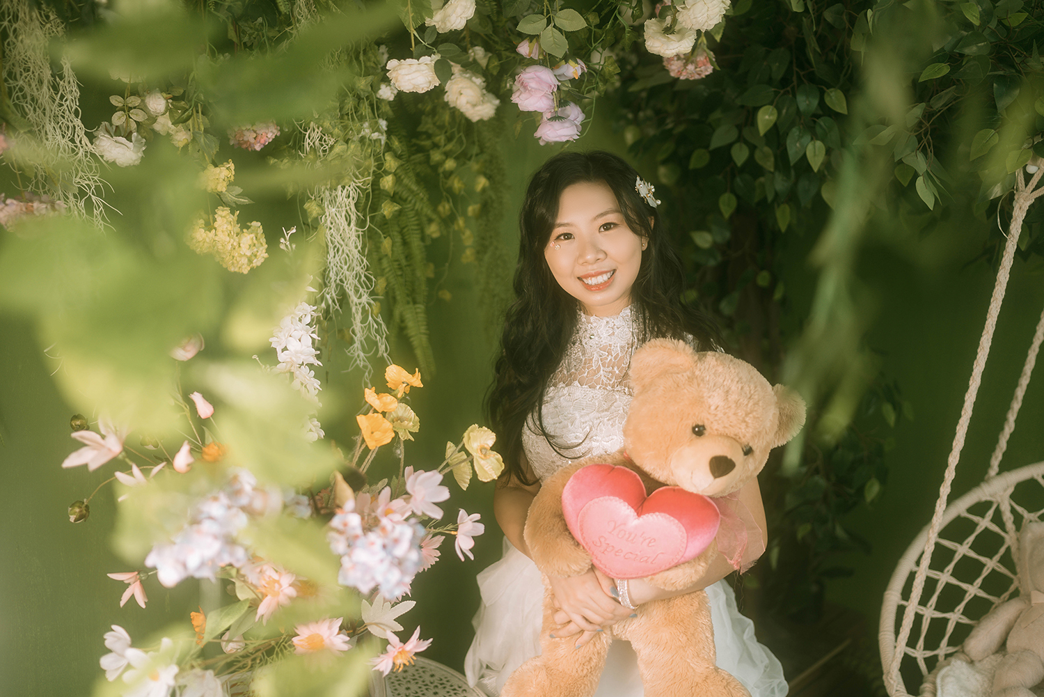 Whimsical portrait studio photography in Singapore.