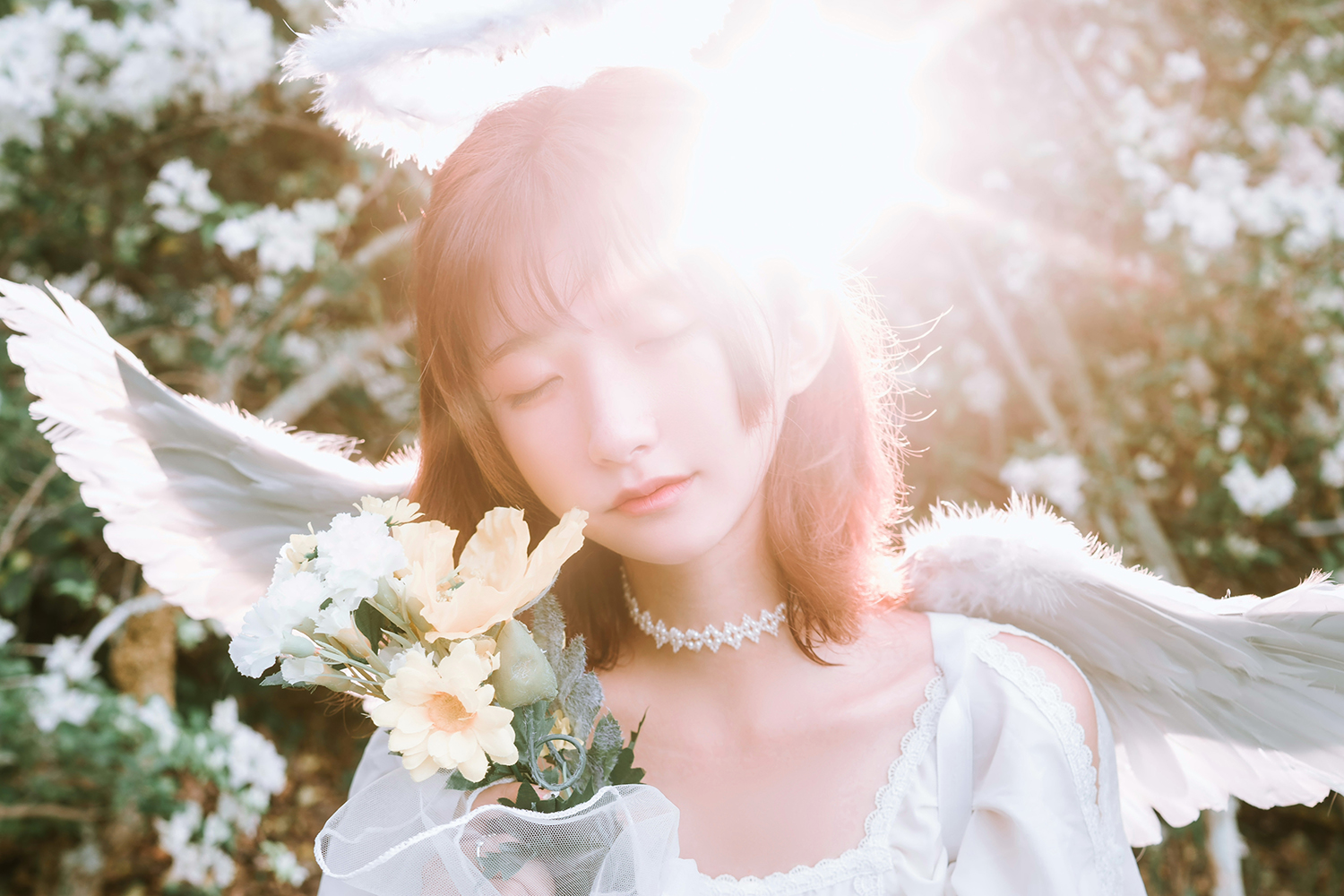 Dreamy portrait photoshoot at Botanic Gardens, Singapore.