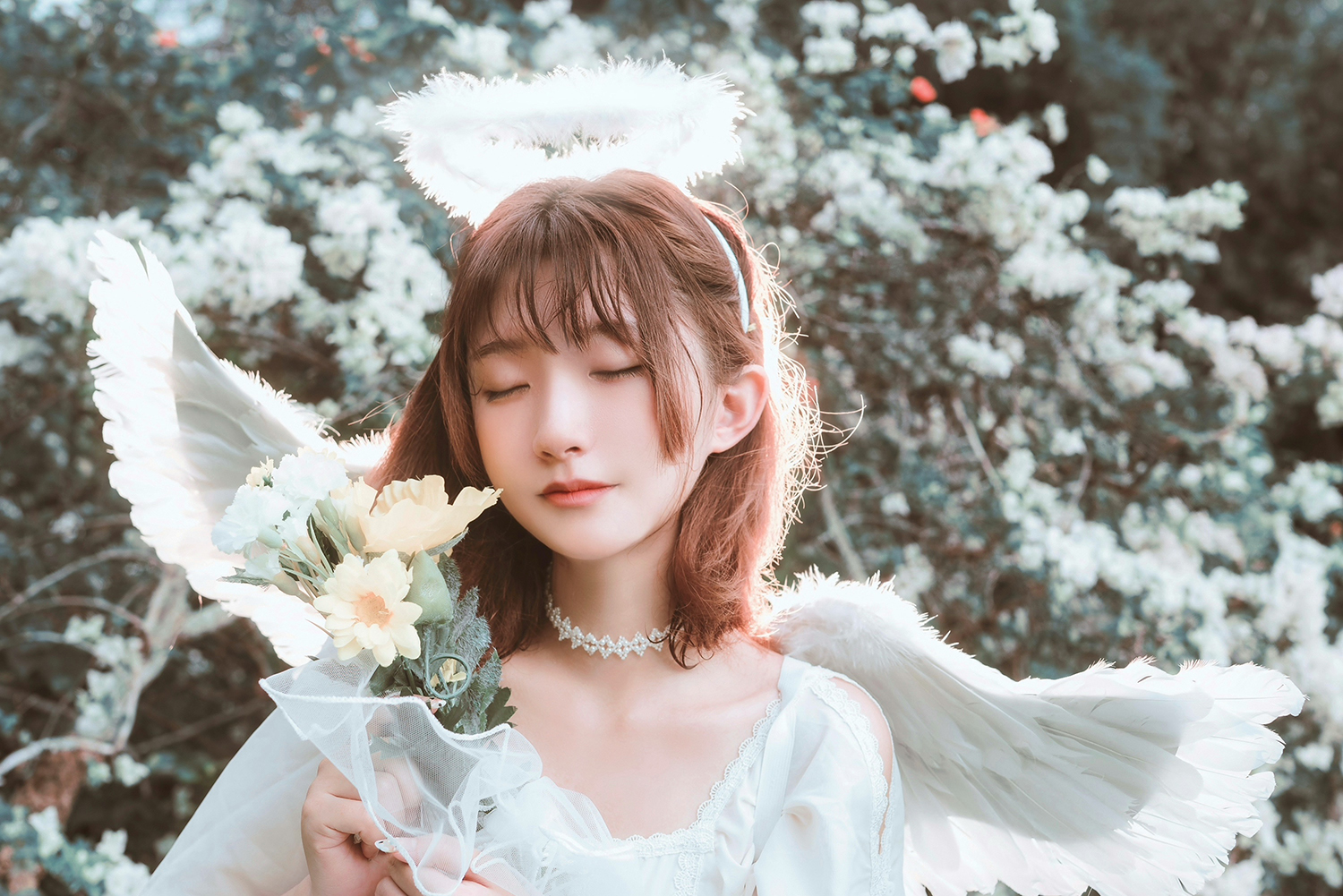 Dreamy portrait photoshoot at Botanic Gardens, Singapore.