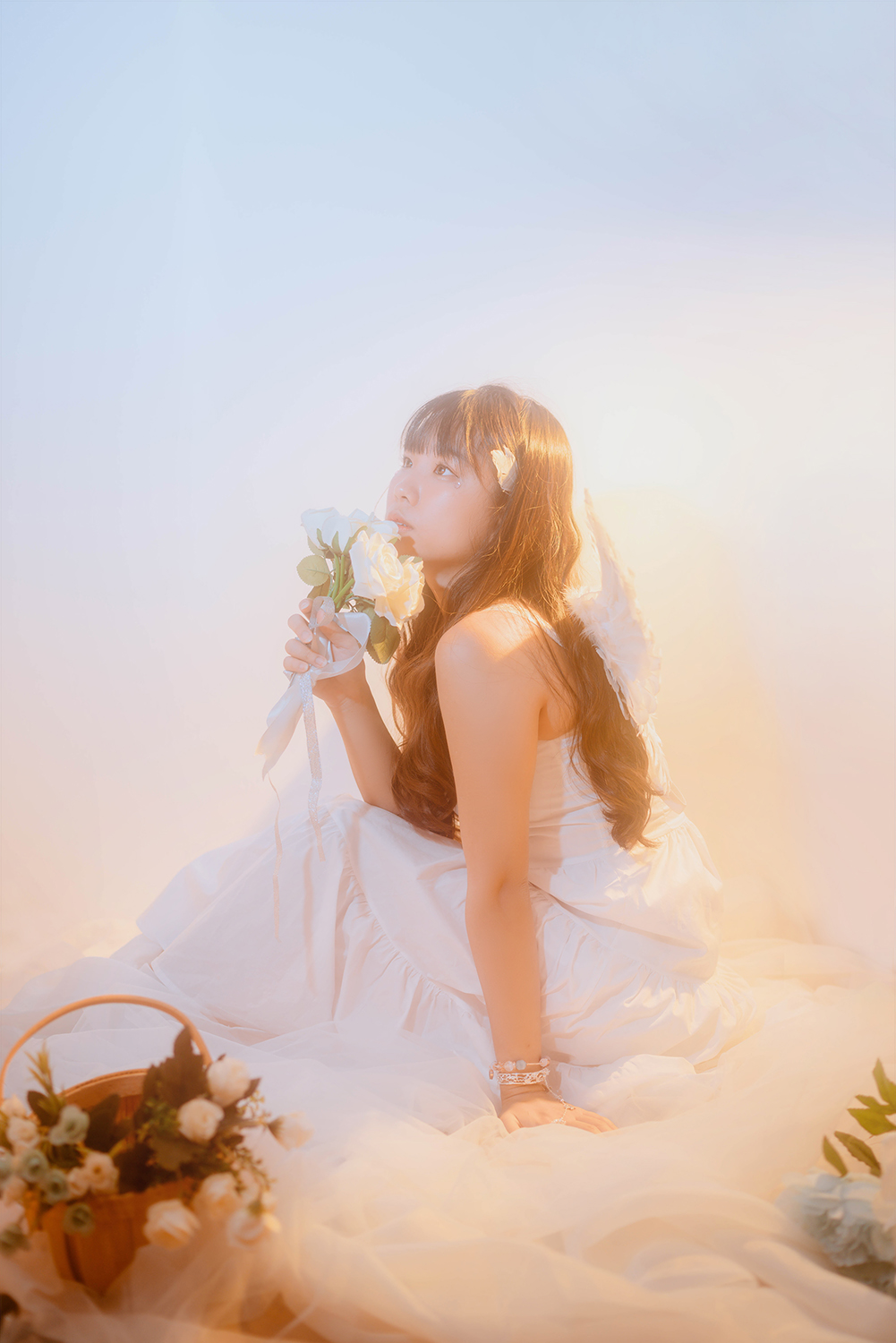 Whimsical portrait studio photography in Singapore.