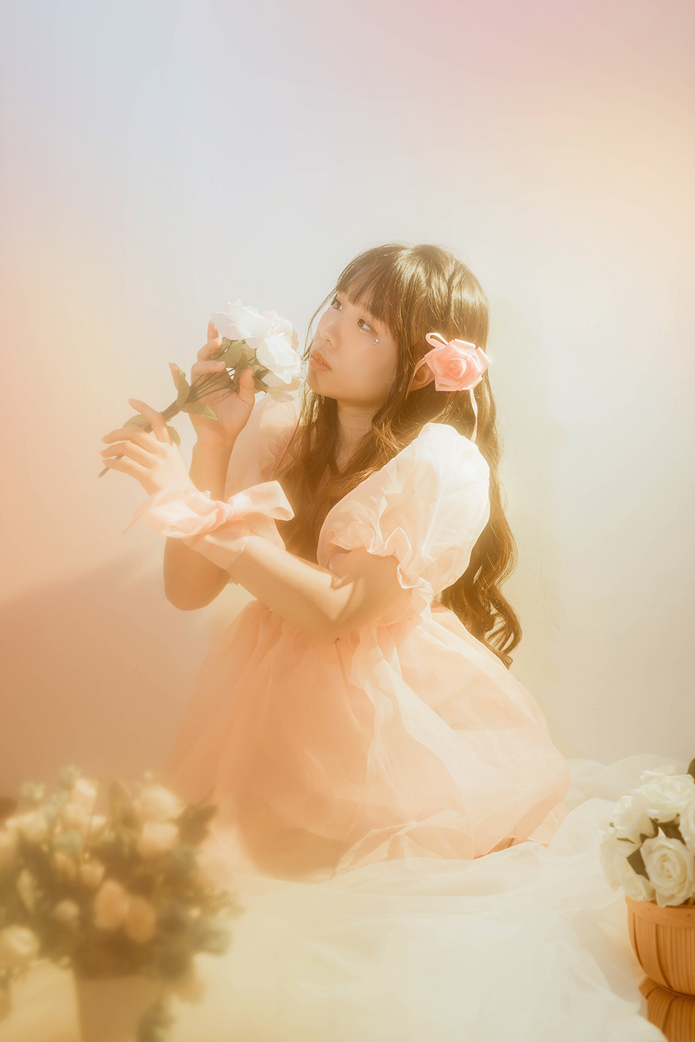 Whimsical portrait studio photography in Singapore.