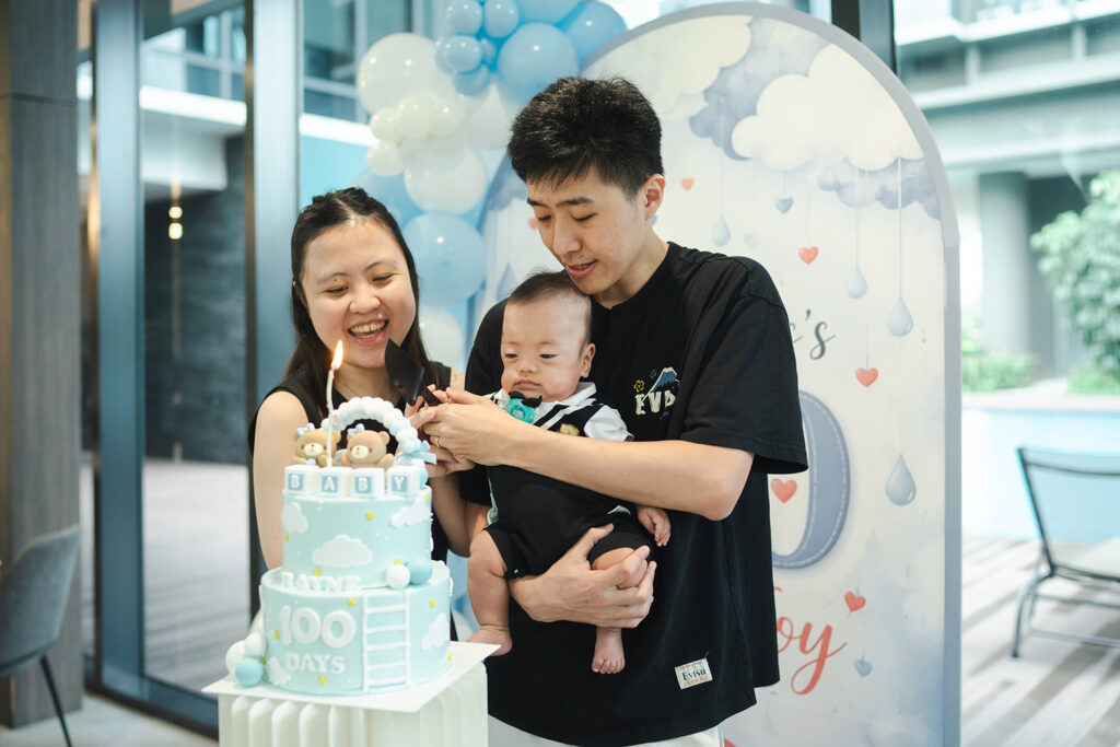 Baby's 100 days celebrations in, Singapore.