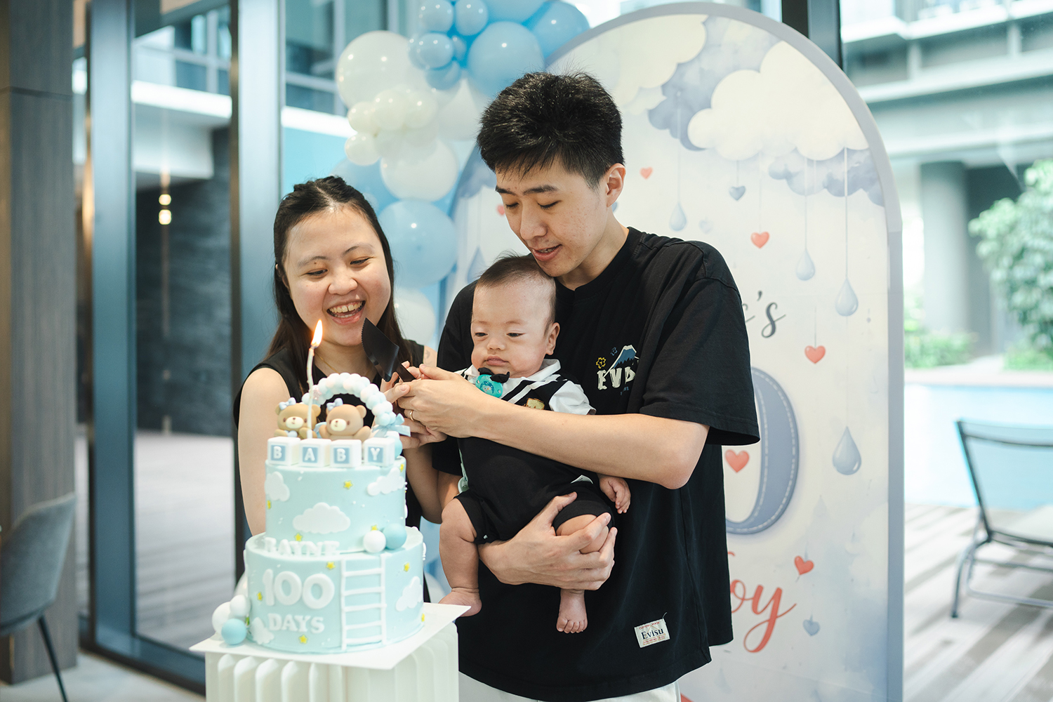 Baby's 100 days celebrations in, Singapore.