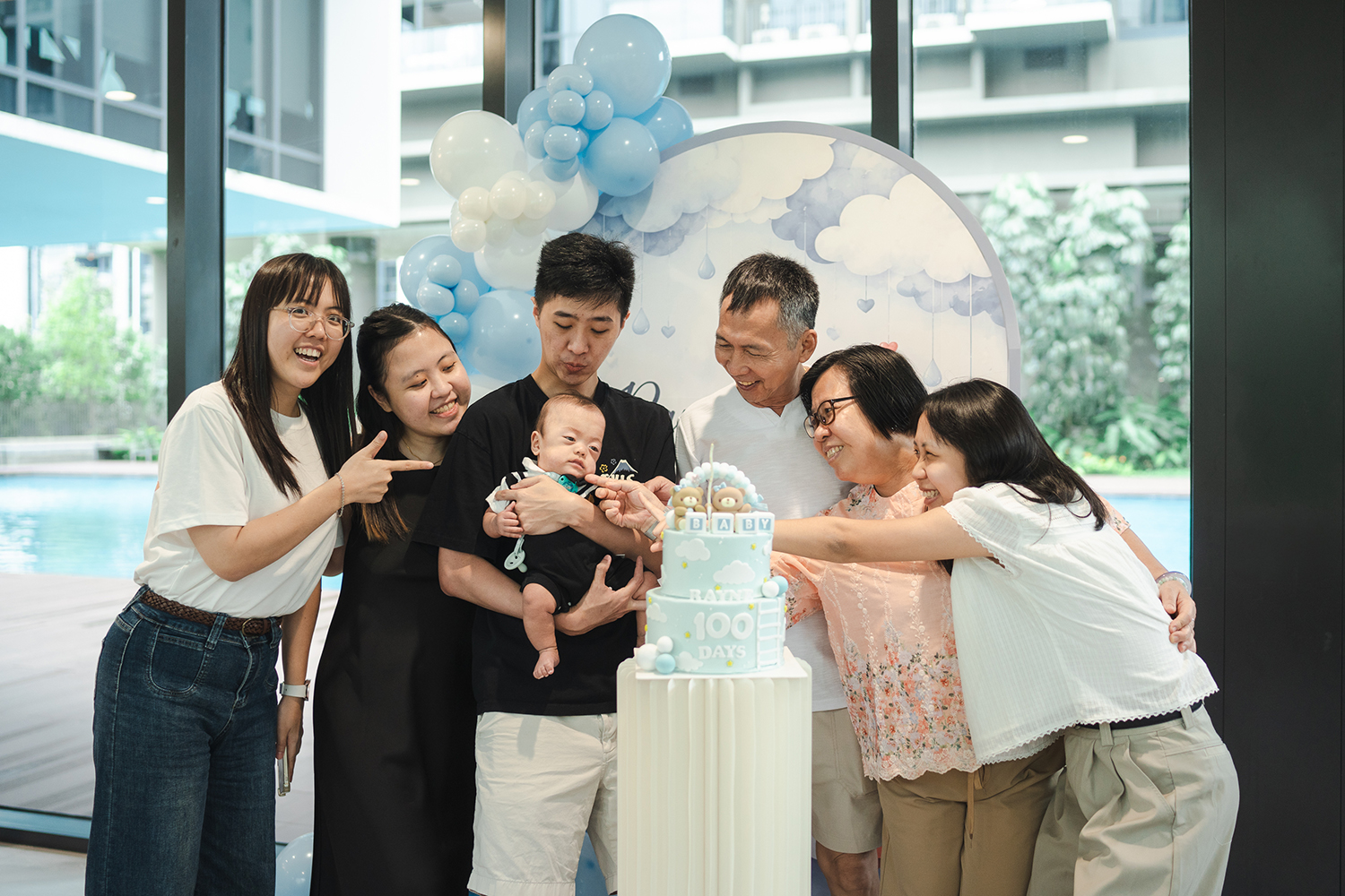 Baby's 100 days celebrations in, Singapore.